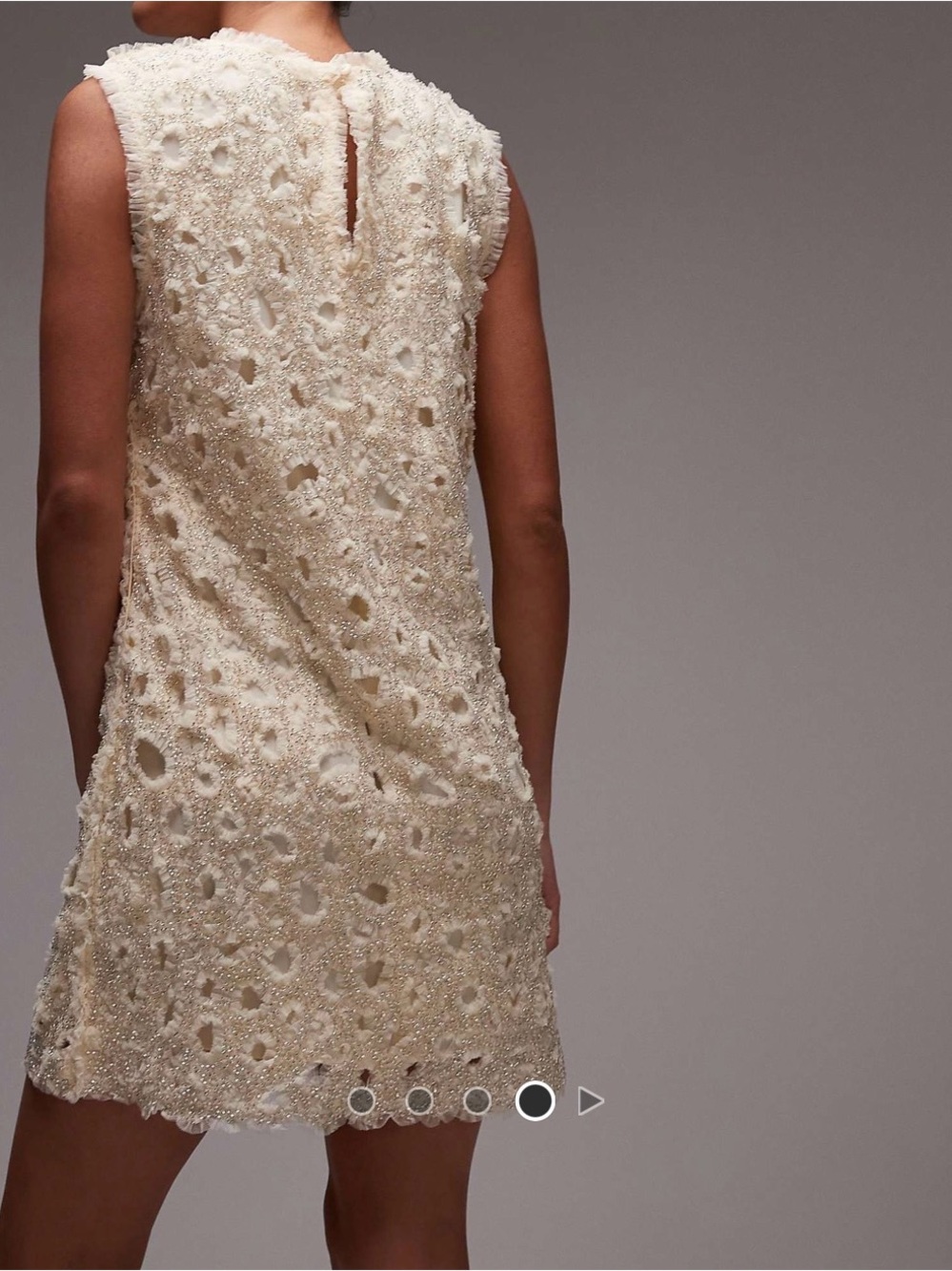 NWT &Otherstories Beaded Tulle Mini Dress - Picture 13 of 13